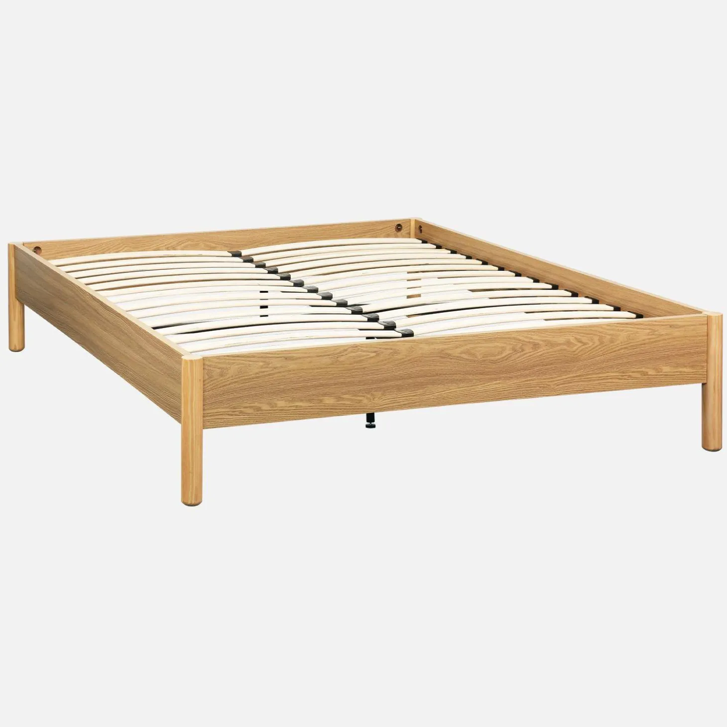 Cama con somier de láminas 160x200cm decoración madera