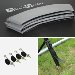 Cama elástica 370cm con pack de accesorios