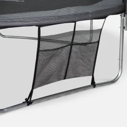 Cama elástica de 400 cm con red exterior y accesorios