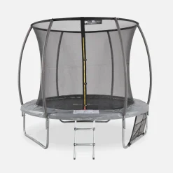 Cama elástica red interior con pack de accesorios, 250cm