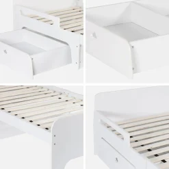 Cama infantil convertible con cajón