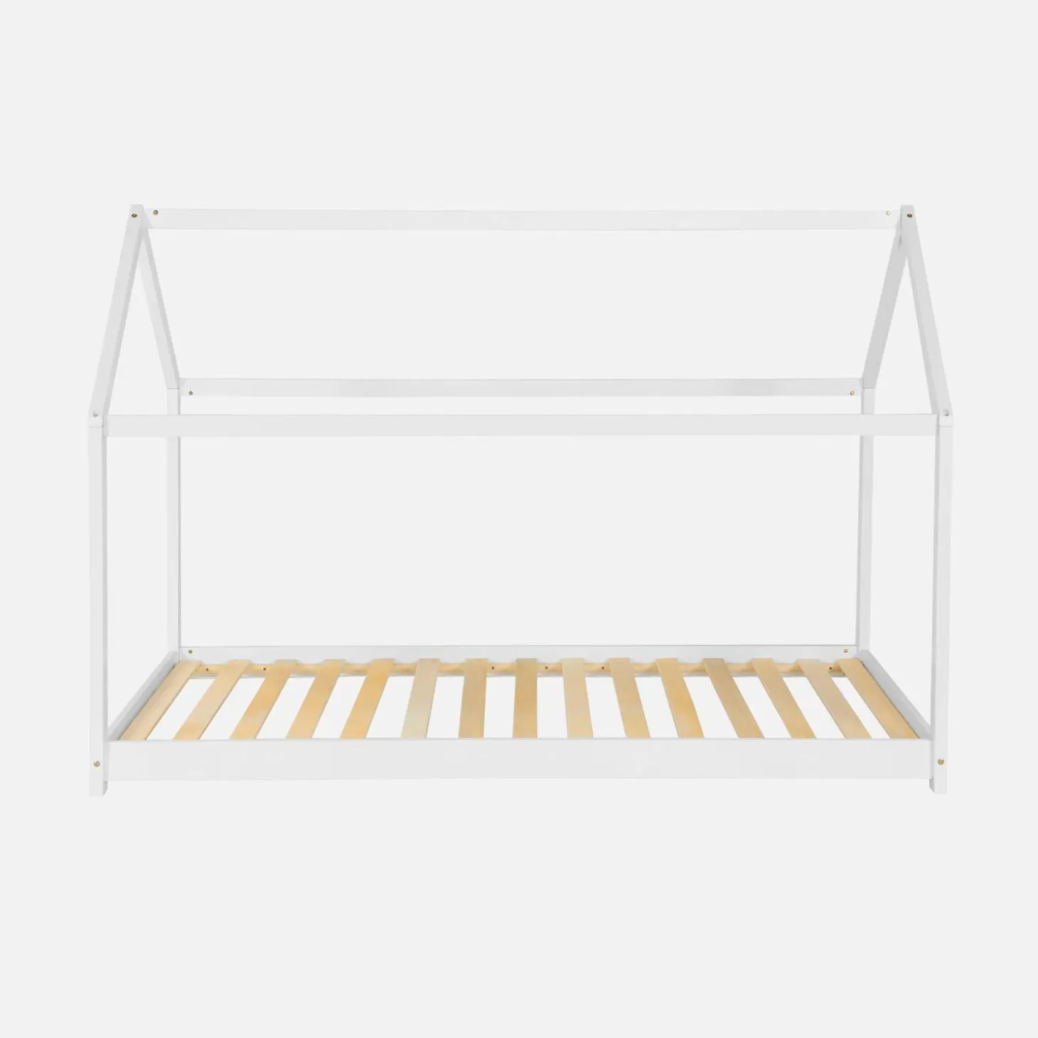 Cama infantil de pino natural, 90x190cm