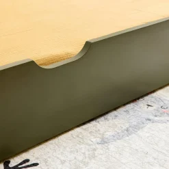 Cama nido infantil extraible 190cm pino natural con somier de láminas y cajón