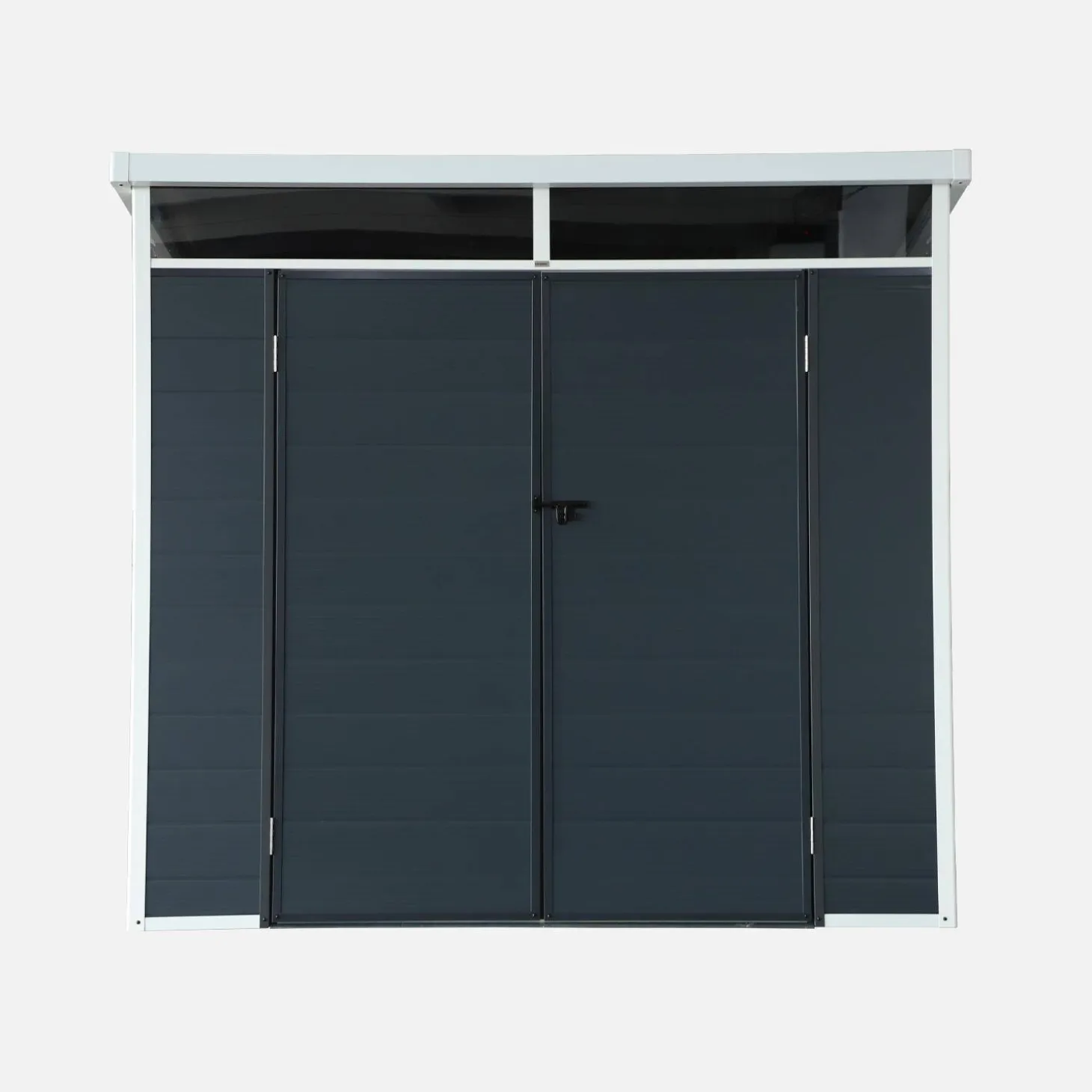 Caseta de jardín de plástico, estructura de aluminio, 4.55m²