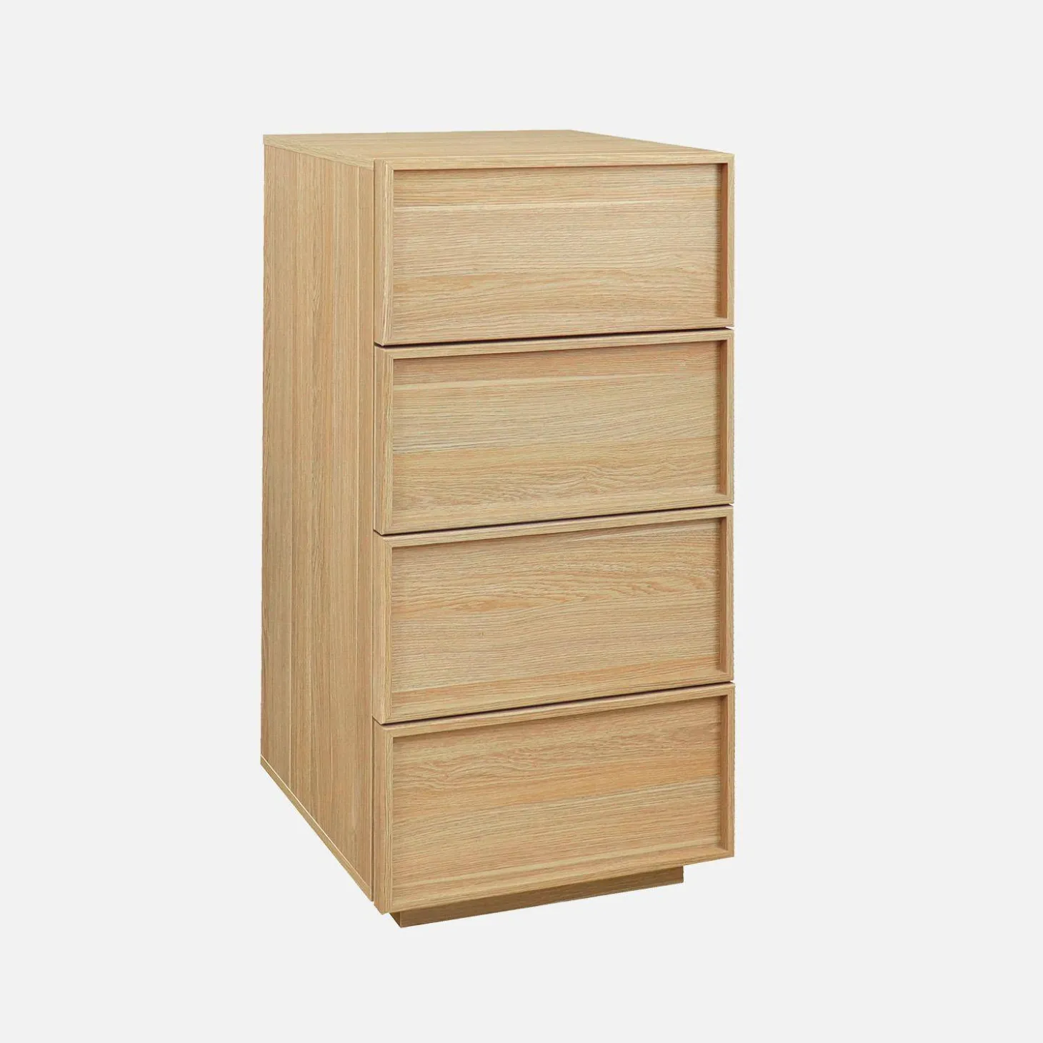Cómoda con 4 cajones y efecto madera