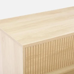 Cómoda con efecto madera, 3 cajones