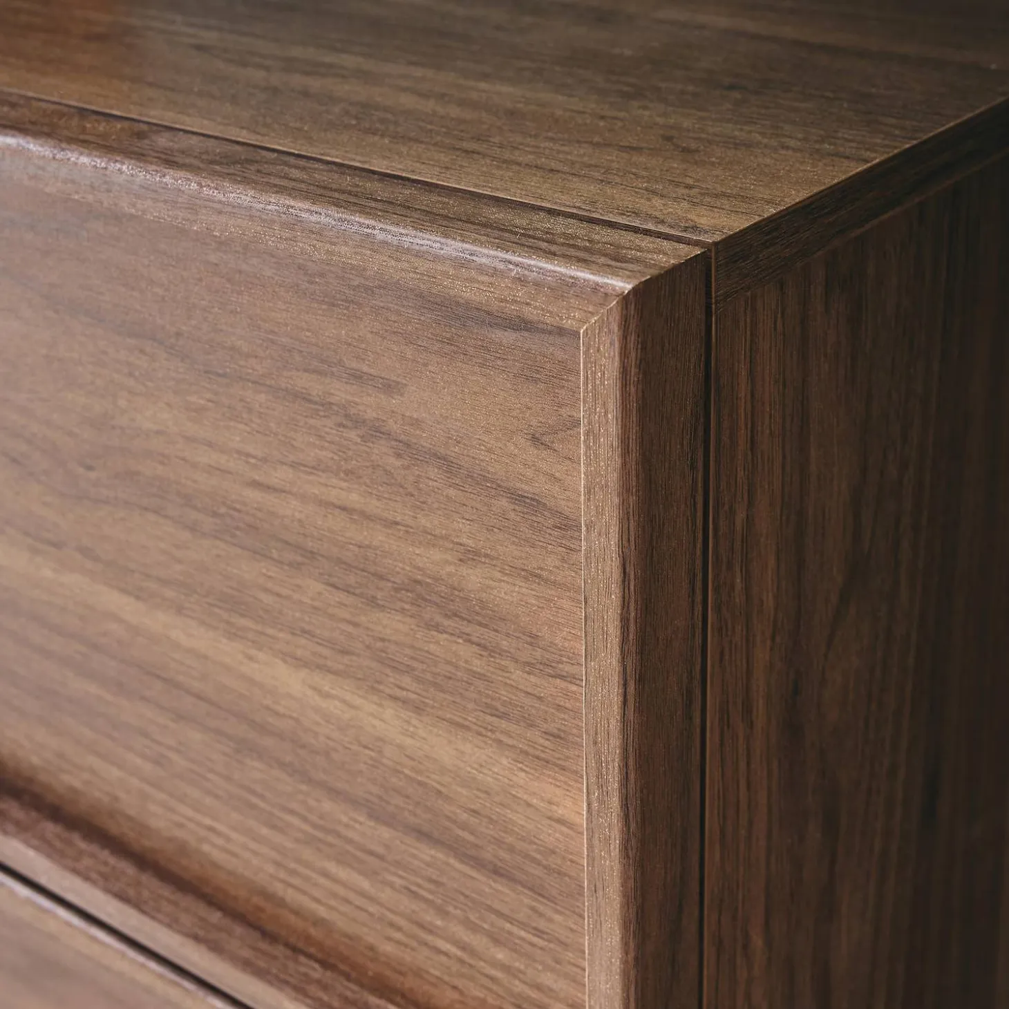 Cómoda de almacenamiento con efecto madera, 4 cajones