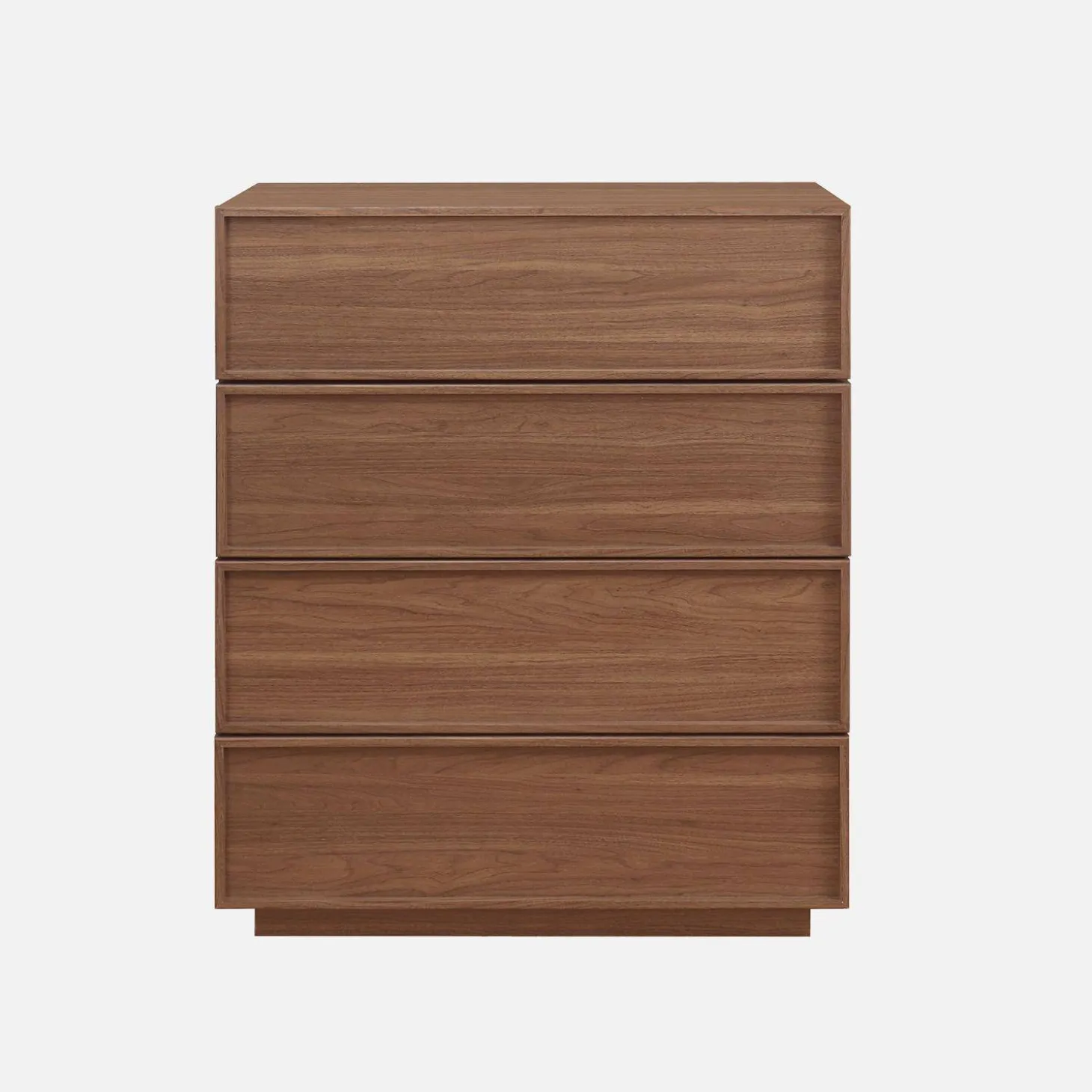 Cómoda de almacenamiento con efecto madera, 4 cajones