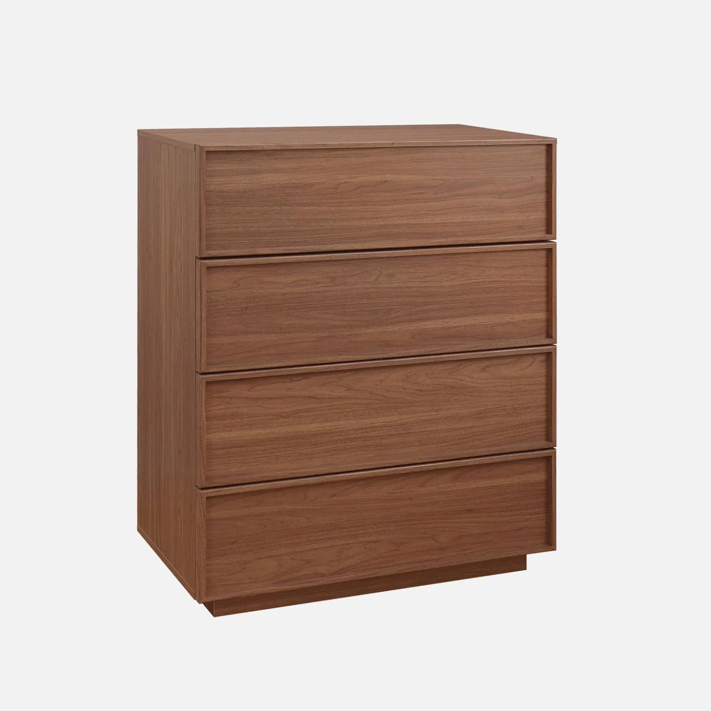 Cómoda de almacenamiento con efecto madera, 4 cajones