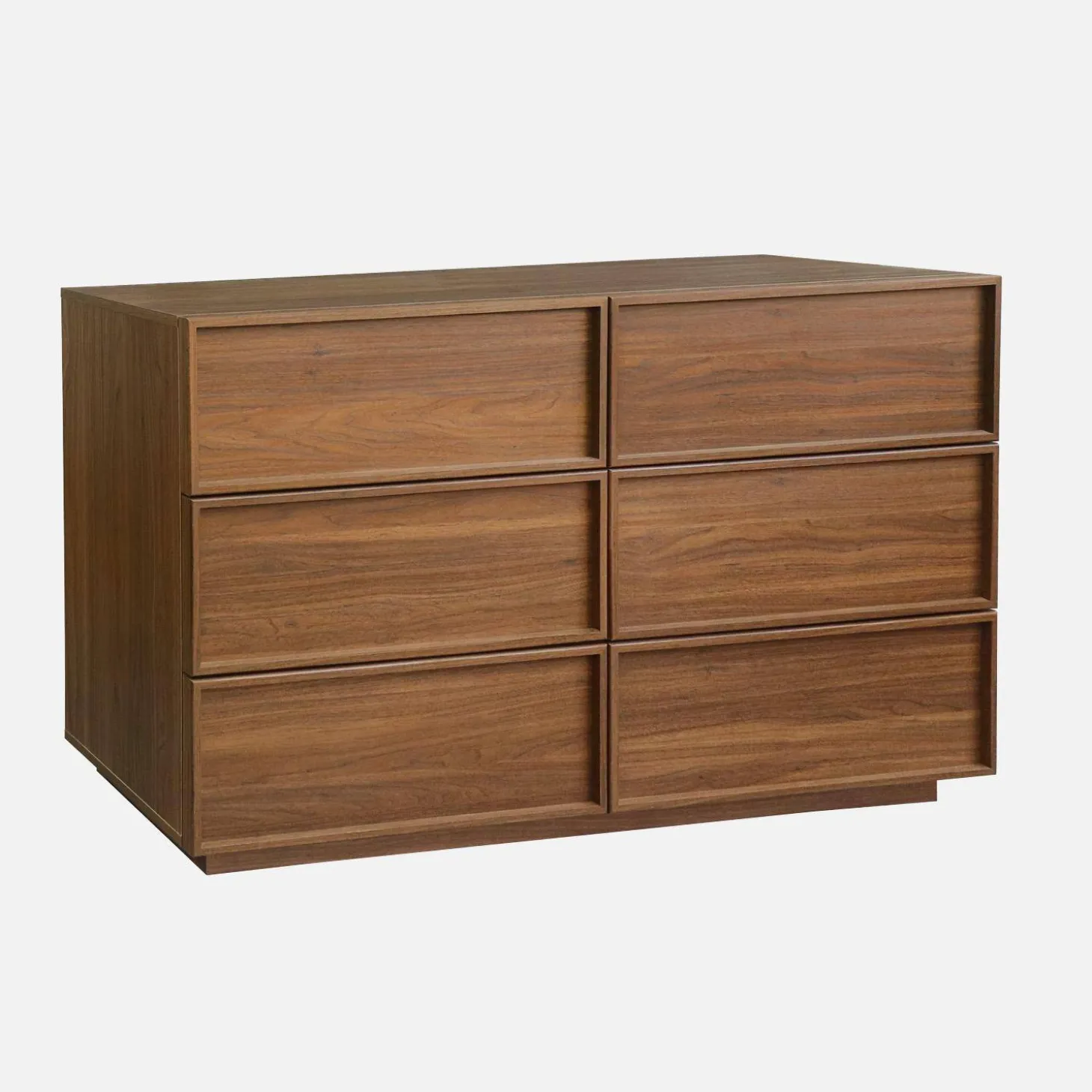 Cómoda de almacenamiento efecto madera, 6 cajones