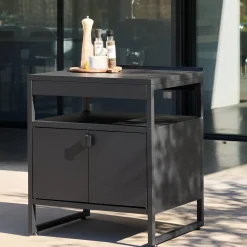 Cocina exterior de acero, 2 puertas, 80cm