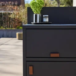 Cocina exterior de acero 2 puertas, 60cm