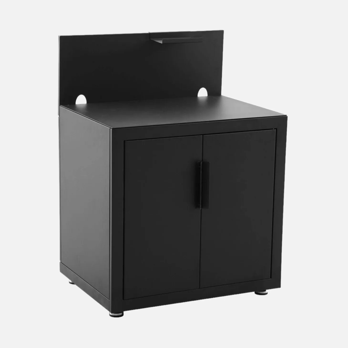 Cocina exterior de acero 2 puertas 1 gancho, 80cm
