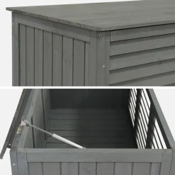 Cofre de almacenamiento de madera, 330L