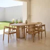 Comjunto mesa de jardín de madera de acacia con 6 sillas