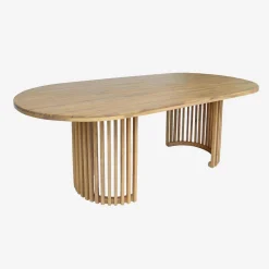 Comjunto mesa de jardín de madera de acacia con 6 sillas