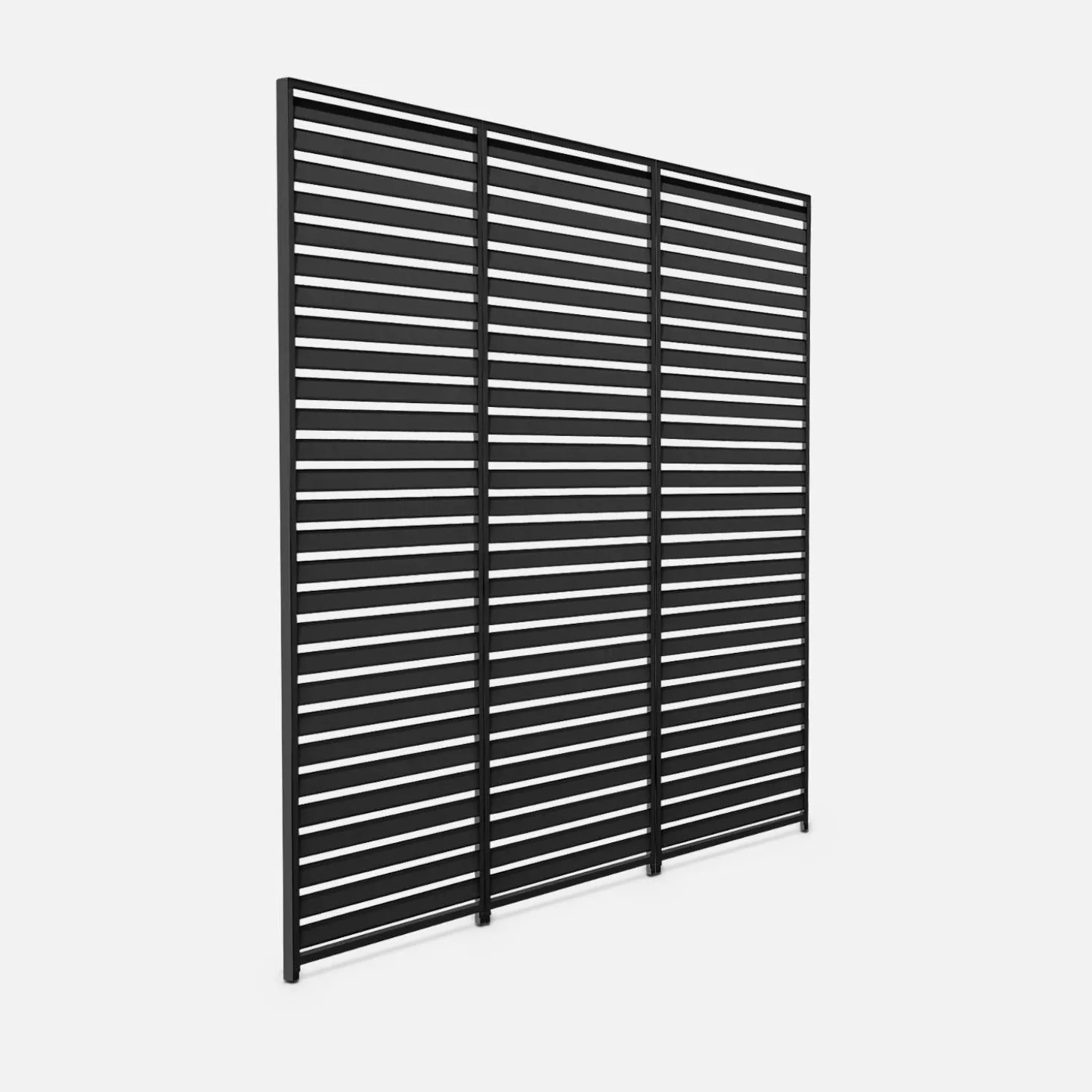 Conjunto de 3 persianas de 130cm para pérgola bioclimática de aluminio 3x4m
