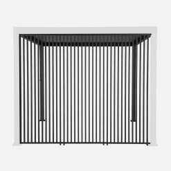 Conjunto de 3 persianas verticales 1m pérgola bioclimática