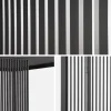 Conjunto de 3 persianas verticales de 130cm para pérgola bioclimática de aluminio 3x4m
