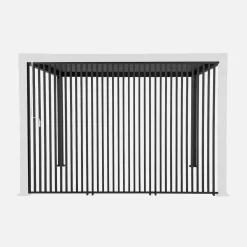 Conjunto de 3 persianas verticales de 130cm para pérgola bioclimática de aluminio 3x4m