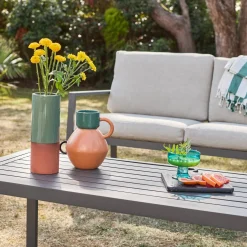 Conjunto de jardín de aluminio , 4 plazas