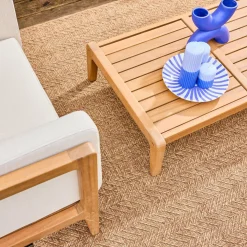 Conjunto de jardín de madera de acacia, 4 plazas