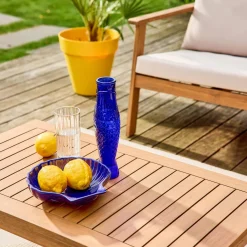 Conjunto de jardín de madera de acacia, 4 plazas