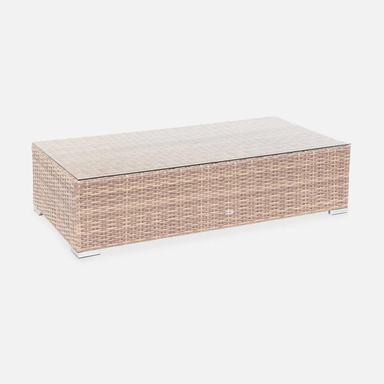 Conjunto de jardín de resina extra grande, 4 plazas