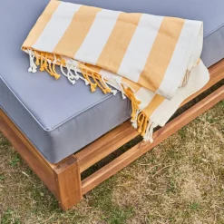 Conjunto de jardín en madera, 5 plazas