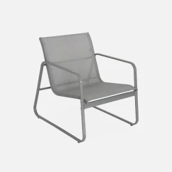 Conjunto de jardín en metal , 4 plazas