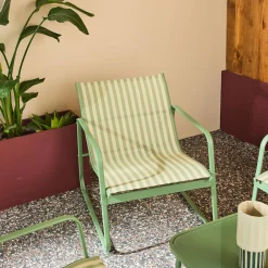 Conjunto de jardín en metal , 4 plazas