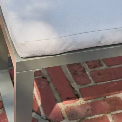 Conjunto de jardín mesa de aluminio, 9 plazas