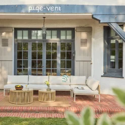 Conjunto de jardín modular de aluminio y cuerdas, 5 plazas