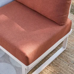 Conjunto de jardín modular de aluminio, 4 plazas