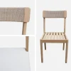 Conjunto mesa de jardín de madera de acacia con 6 sillas