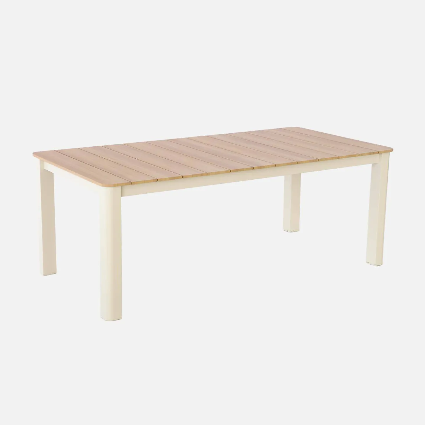 Conjunto mesa de jardín de aluminio con 8 sillas