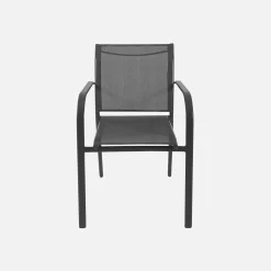 Conjunto mesa de jardín extensible de aluminio con 8 sillas