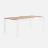 Conjunto mesa de jardín extensible de aluminio con 10 sillas