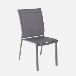 Conjunto mesa de jardín extensible de aluminio con 12 sillas