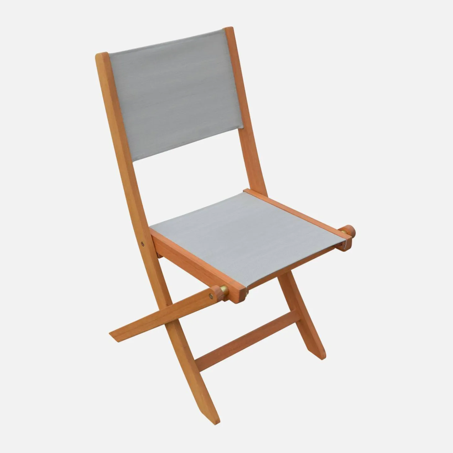 Conjunto mesa de jardín extensible de madera de eucalipto con 8 sillas