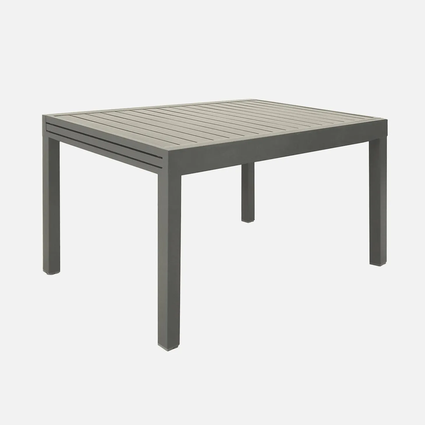 Conjunto mesa de jardín extensible de aluminio con 8 sillas