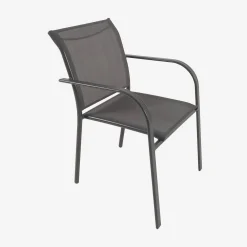 Conjunto mesa de jardín extensible de aluminio con 10 sillas