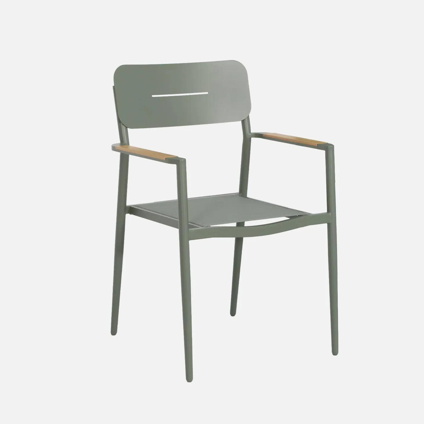 Conjunto mesa de jardín ovalada extensible de aluminio con 6 sillas