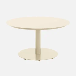 Conjunto mesa de jardín redonda de aluminio con 6 sillas