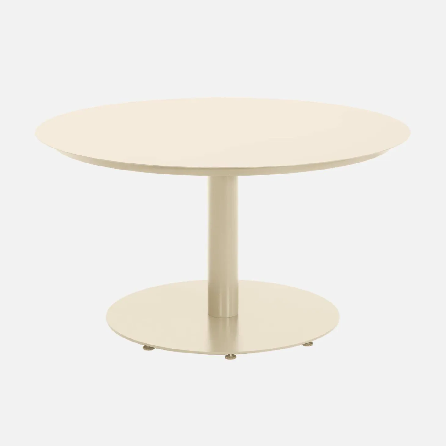 Conjunto mesa de jardín redonda de aluminio con 6 sillas