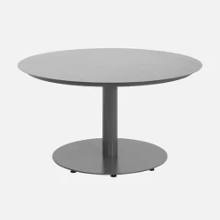 Conjunto mesa de jardín redonda de aluminio con 6 sillas