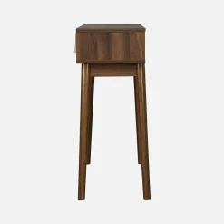 Consola con efecto madera de 2 cajones, 100cm
