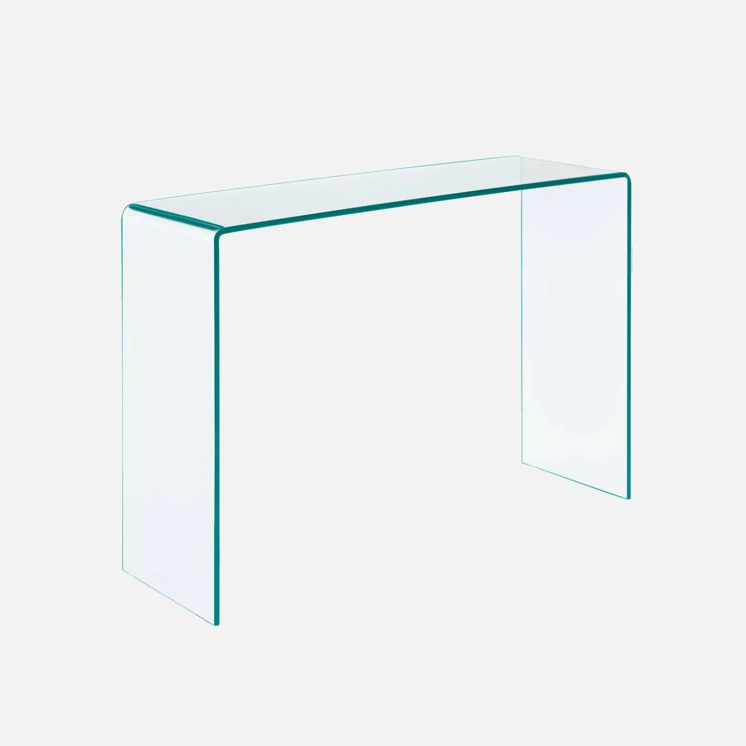 Consola de cristal, Glintz, templado, 110x35x75 cm
