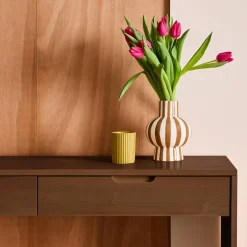Consola de madera con 2 cajones, 120cm