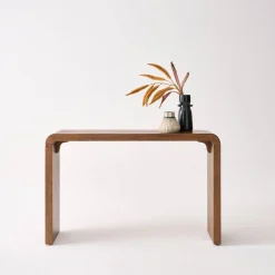 Consola exótica de madera de acacia, 120cm